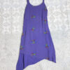 vintage 90s purple floral dress eu40
