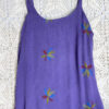 vintage 90s purple floral dress eu40