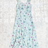 vintage 90s purple floral dress eu40