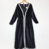 leonardo carbone black velvet medieval dress size l/xl eu40/42