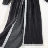 leonardo carbone black velvet medieval dress size l/xl eu40/42