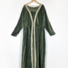 leonardo carbone green velvet medieval dress size xxl eu44/46