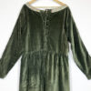 leonardo carbone green velvet medieval dress size xxl eu44/46