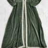 leonardo carbone green velvet medieval dress size xxl eu44/46