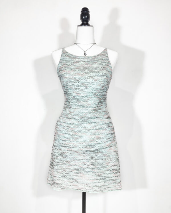 vintage pastel blue lace dress eu36/38