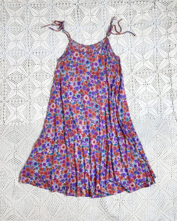 vintage pink floral dress eu40/42