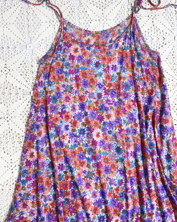 vintage pink floral dress eu40/42
