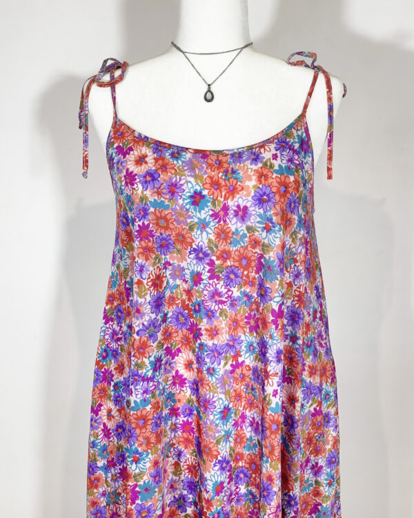 vintage pink floral dress eu40/42