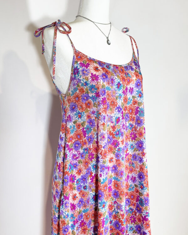 vintage pink floral dress eu40/42