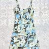 vintage green patterned dress eu38