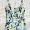 vintage green patterned dress eu38