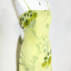 vintage 90s green floral dress eu36/38
