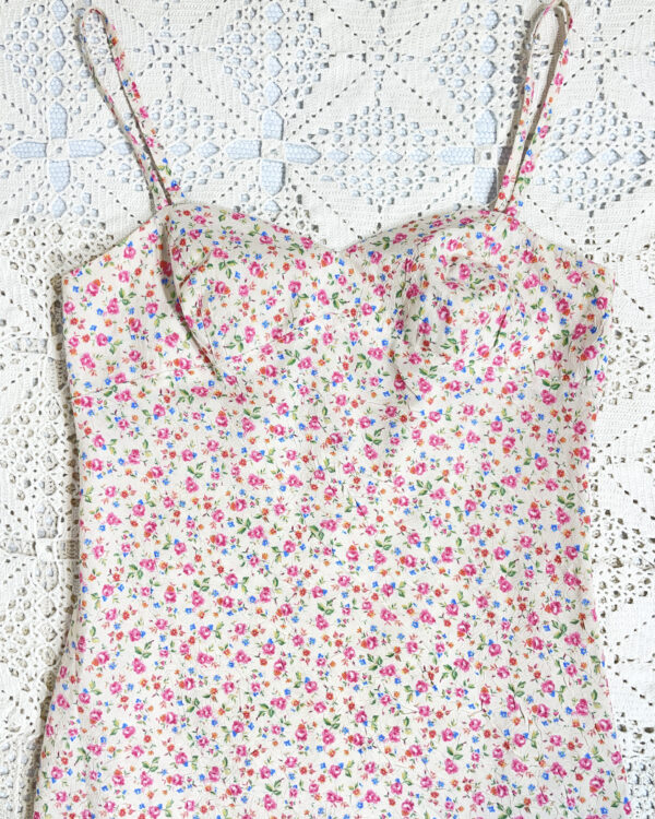 vintage floral dress eu40