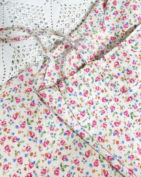 vintage floral dress eu40