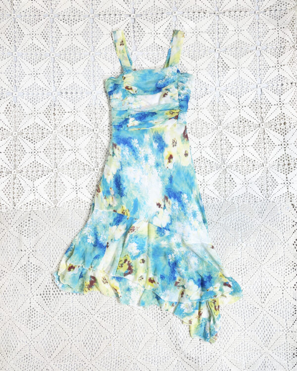 vintage y2k asymmetric dress eu36