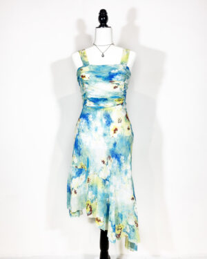 vintage y2k asymmetric dress eu36