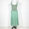 vintage green checked trachten dress eu42