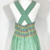 vintage green checked trachten dress eu42