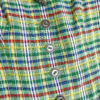 vintage green checked trachten dress eu42