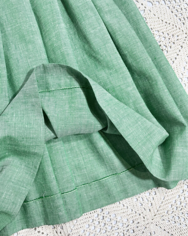vintage green checked trachten dress eu42
