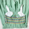 vintage green checked trachten dress eu42