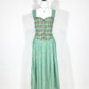 vintage green checked trachten dress eu42