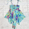 vintage green checked trachten dress eu42