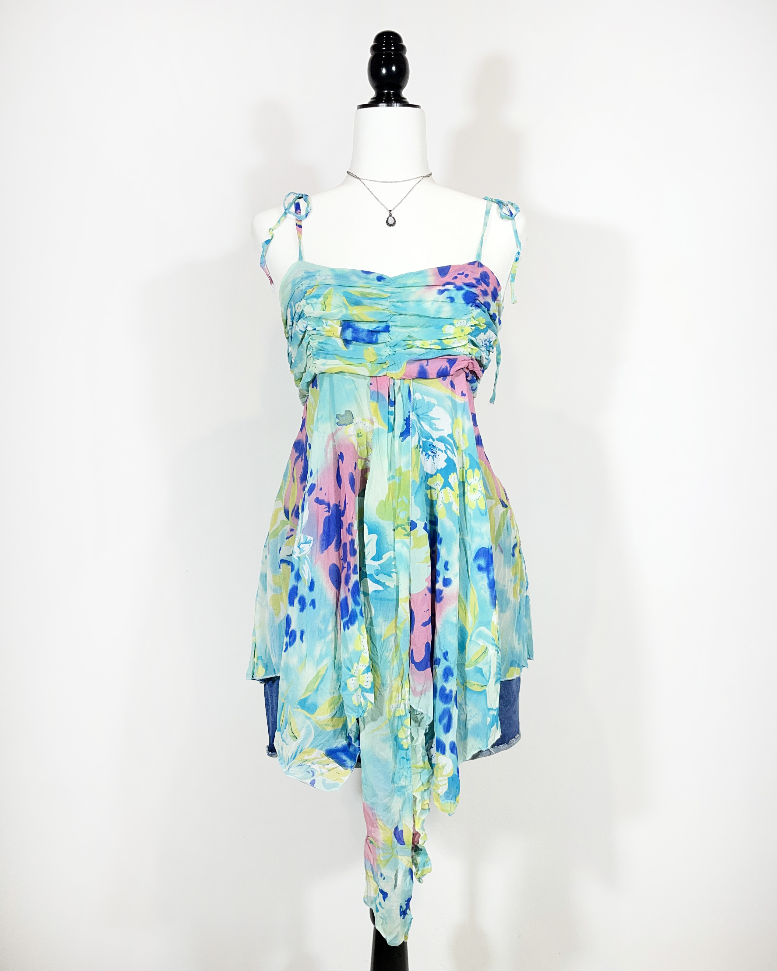 vintage green checked trachten dress eu42