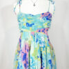 vintage green checked trachten dress eu42