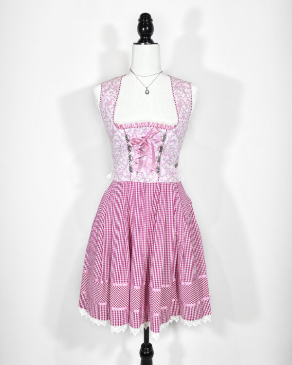 vintage green checked trachten dress eu42 vintage green checked trachten dress eu42
