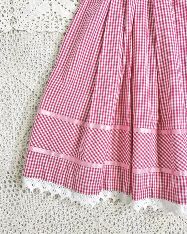 vintage green checked trachten dress eu42 vintage green checked trachten dress eu42