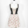 vintage green checked trachten dress eu42