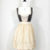 vintage green checked trachten dress eu42