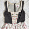 vintage green checked trachten dress eu42