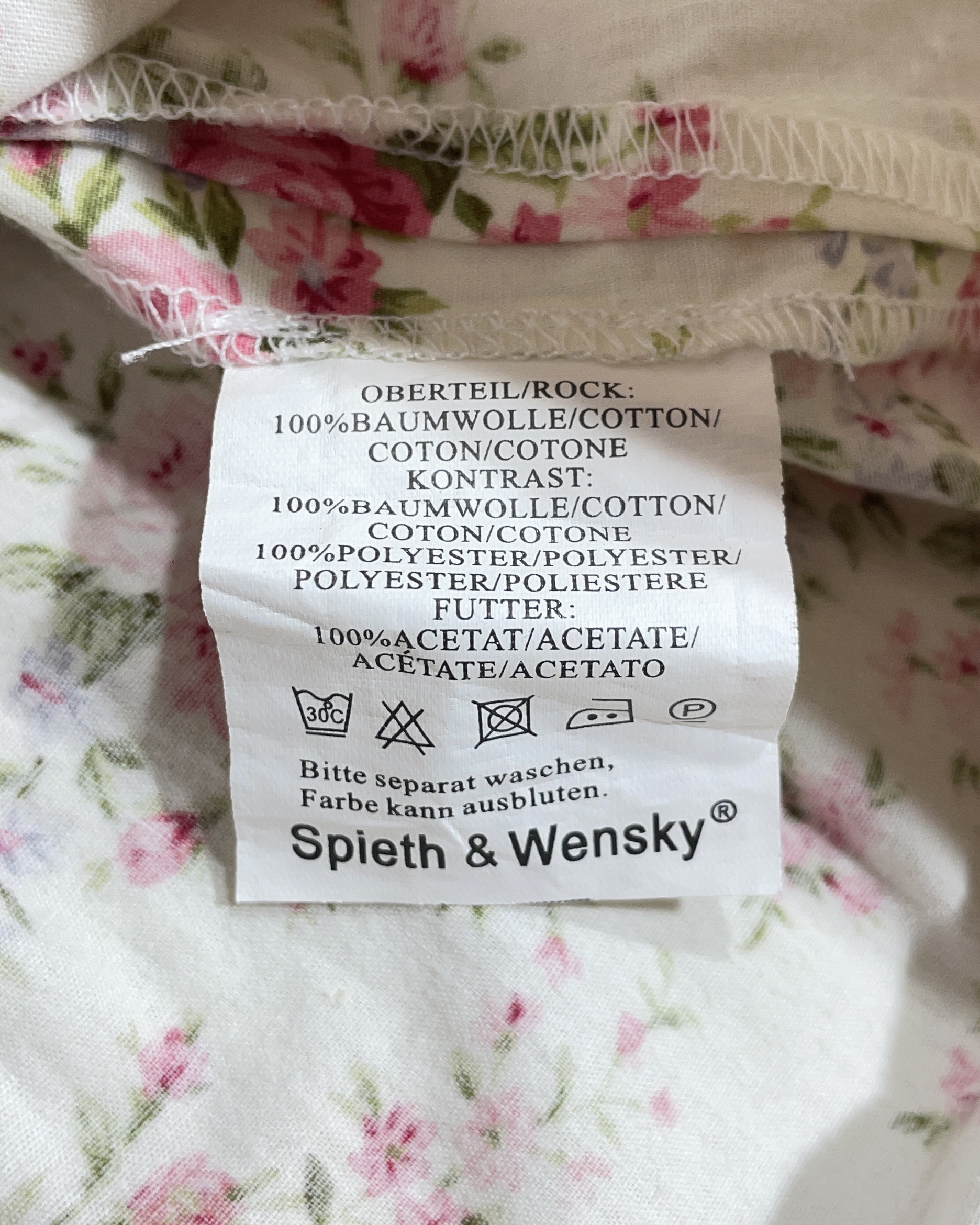 vintage green checked trachten dress eu42