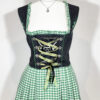 vintage green checked trachten dress eu42