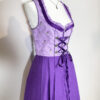 vintage green checked trachten dress eu42