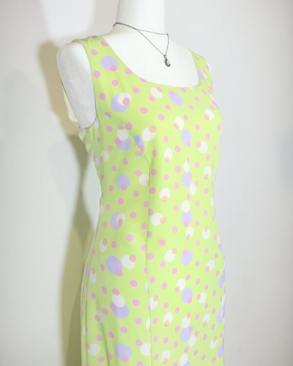 vintage green checked trachten dress eu42