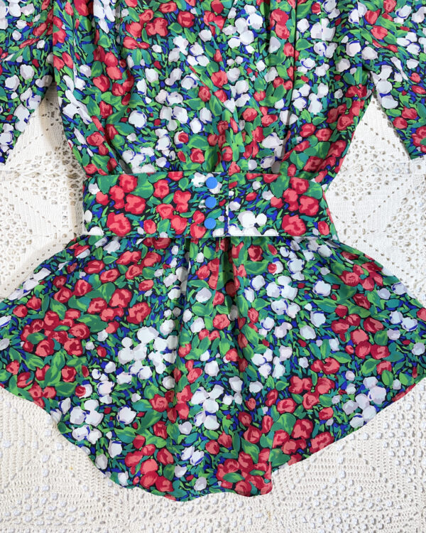 vintage green checked trachten dress eu42