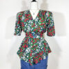 vintage green checked trachten dress eu42