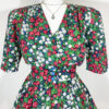 vintage green checked trachten dress eu42