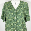 vintage green checked trachten dress eu42