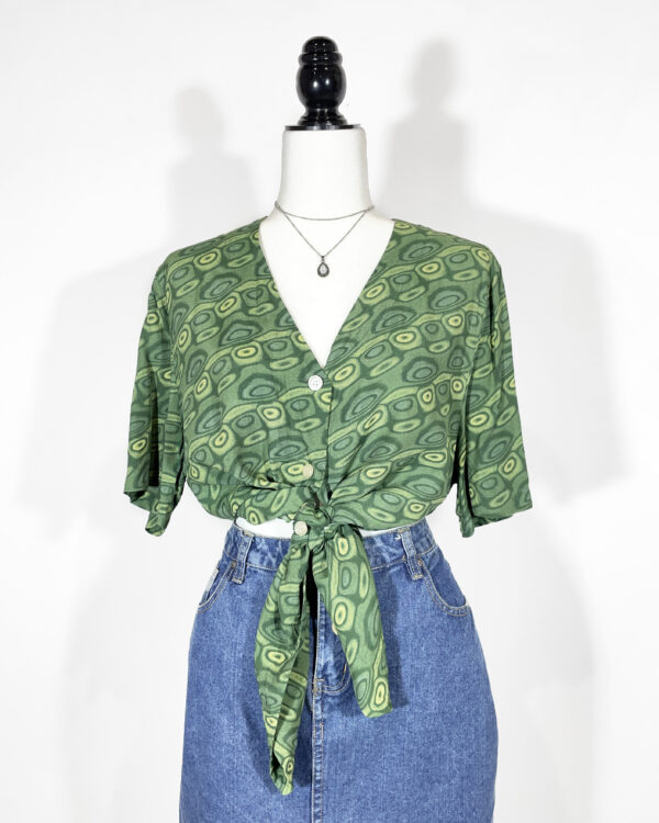 vintage green checked trachten dress eu42